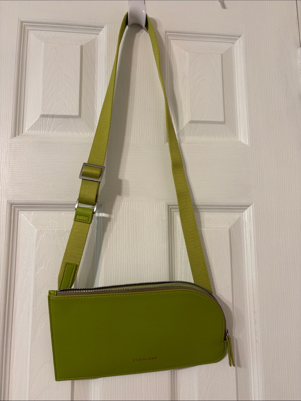 Everlane Green Curved Leather Crossbody Bag